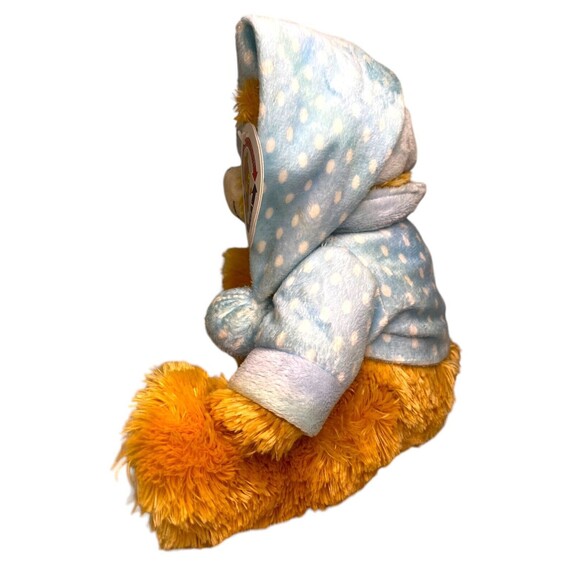 ReMona Plush Teddy Bear w/Blue & White Polka Dot Pajamas & Hat New NWT - Picture 2 of 12